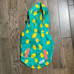 Lucy & Co. Lemon Drop Reversible Dog Raincoat